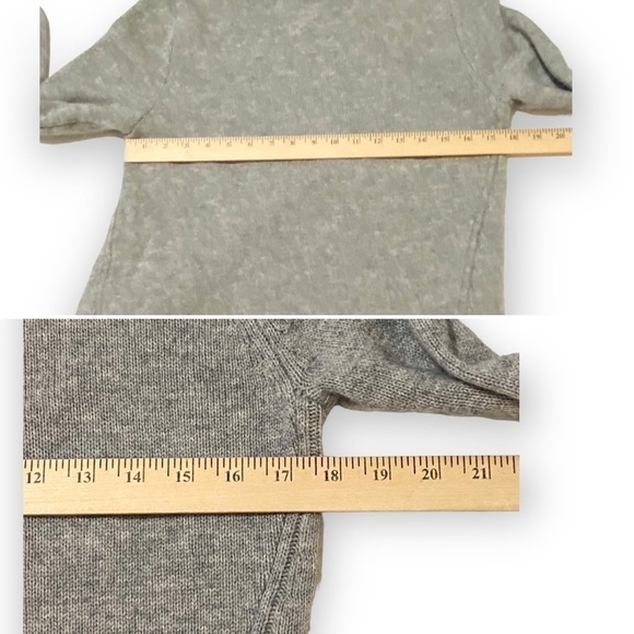 Brochu Walker Layered Wool & Cashmere-Blend Sweater, Gray/white, Size S - Picture 15 of 16